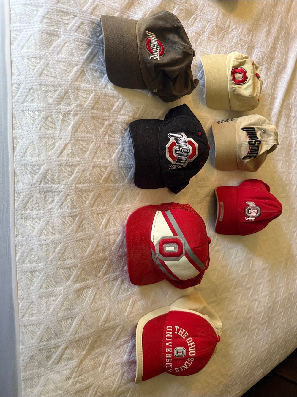 Nike Ohio State Multi-Color Baseball Caps Pack - Red, Black, Khaki, Gray, mixed